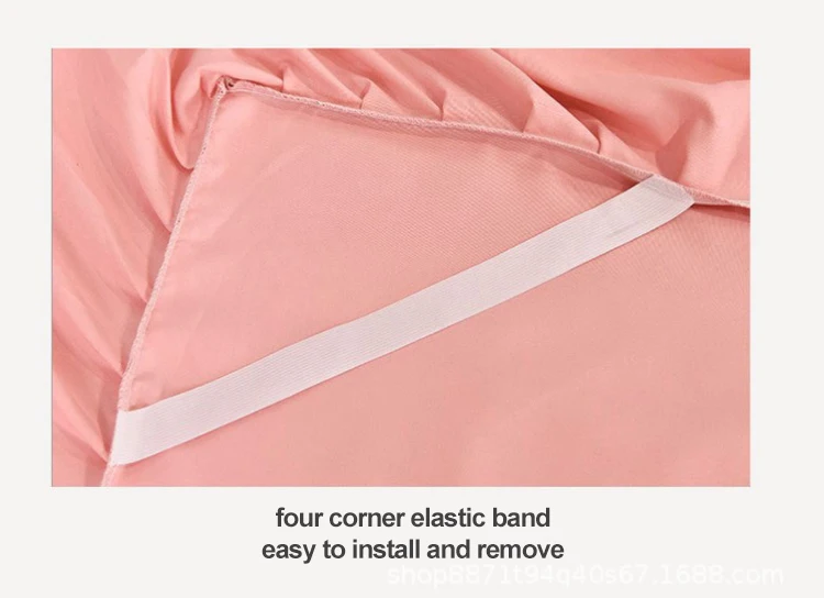 Wholesale High Quality King Size Adjustable Elastic Ruffled Bed Skirt