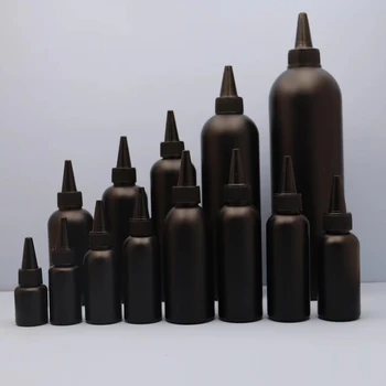 Wholesale Stock HDPE Plastic Bottle 30ML 150ml 250ML 500ML 1000ML Black Squeeze Nail Gel Polish HDPE Bottles