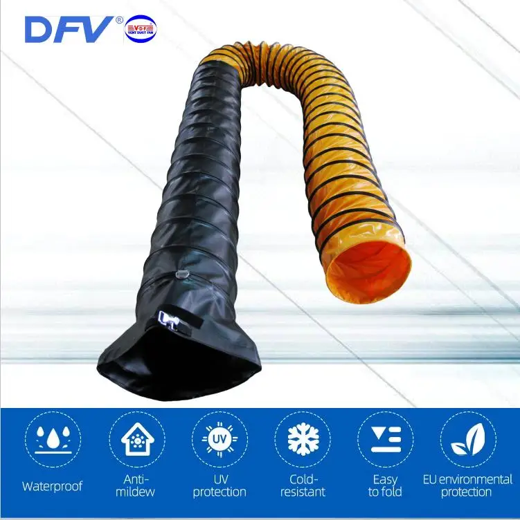 Heat Resisting Flexible Hose Ducting Hose Flexible Duct Hvac Mobile Air Heater Fire Resistant 6266