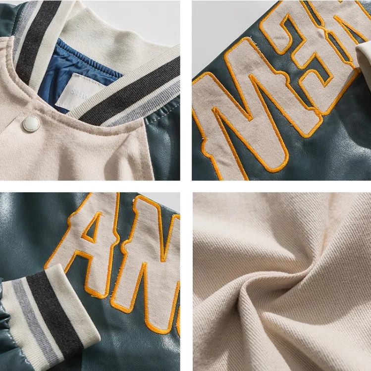 Men's Baseball Uniform Jacket Long-sleeved Embroidered Autumn_voghion.com
