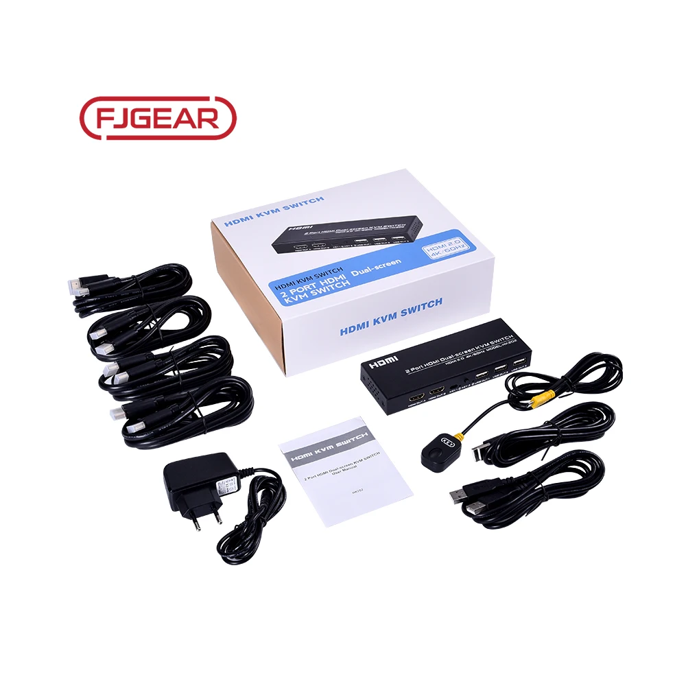 Switch KVM HDMI 2 PC 1 Monitor 4K@60Hz - Condivisione Tastiera E Mouse Con Telecomando - Foto 2