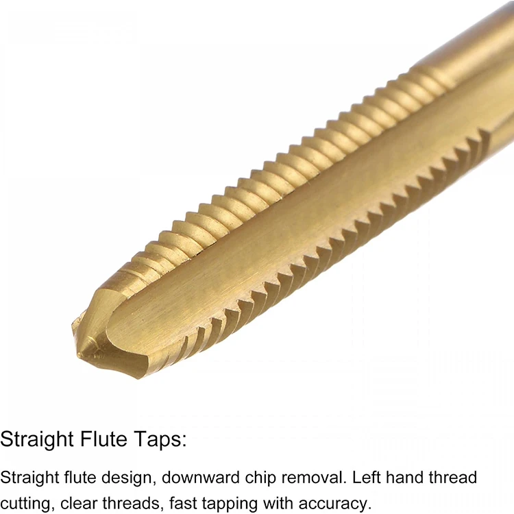 DZ M35 Cobalt HSS Machine Tapping Screw Titanium Coated Metric Machinist Repair Threading Tool Tap & Die Product