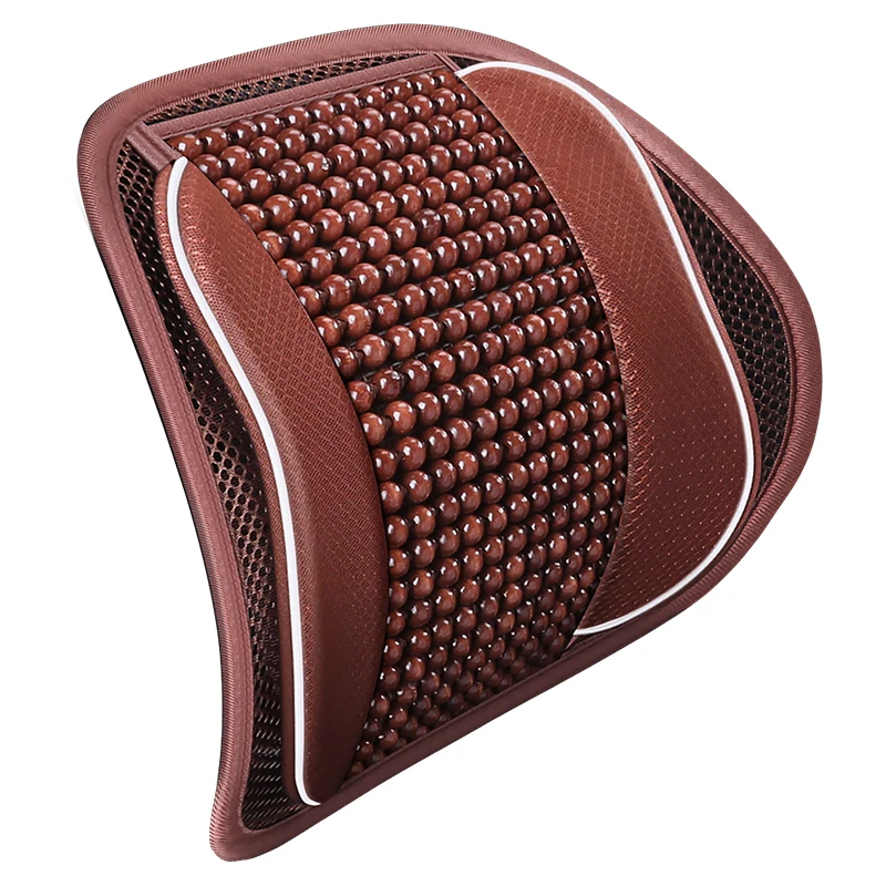 Оптовая продажа с фабрики прямая низкая цена деревянные бусины поясничная Подушка поддержка автомобильной поясницы подушка для офисного кресла спины