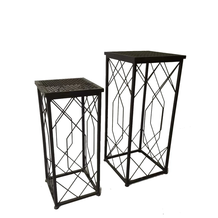 Elegant Metal Plant Stand with 2 Pieces per Set Flower Pot Display Rack for Home Decoration and Flower Store