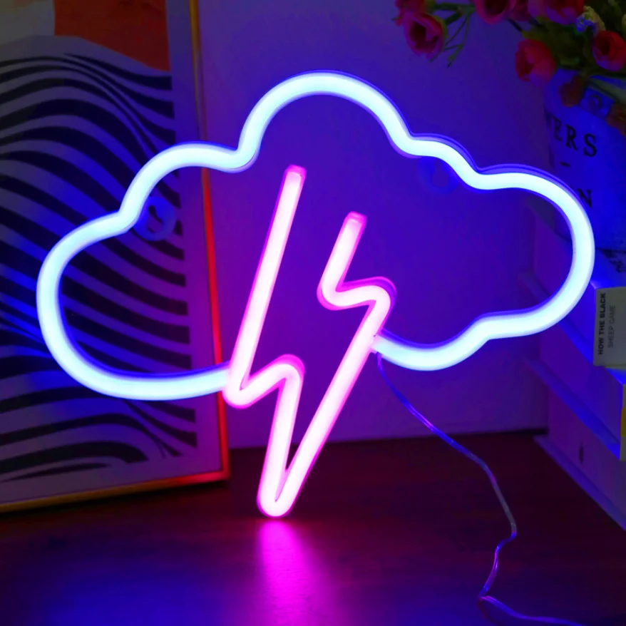 Thunderstorm Battery/usb Operated Hanging Kids Room Wall Party ...