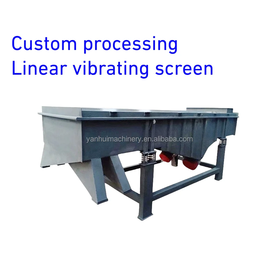Sieve Shaker Vibrating Sieve Machine Automatic Sand Gravel Separator Sieving Machine Rectangle Linear Vibrator Screen