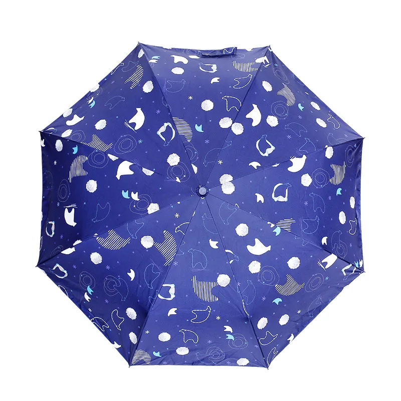 umbrella model : folding umbrella hand shank: rubber frame
