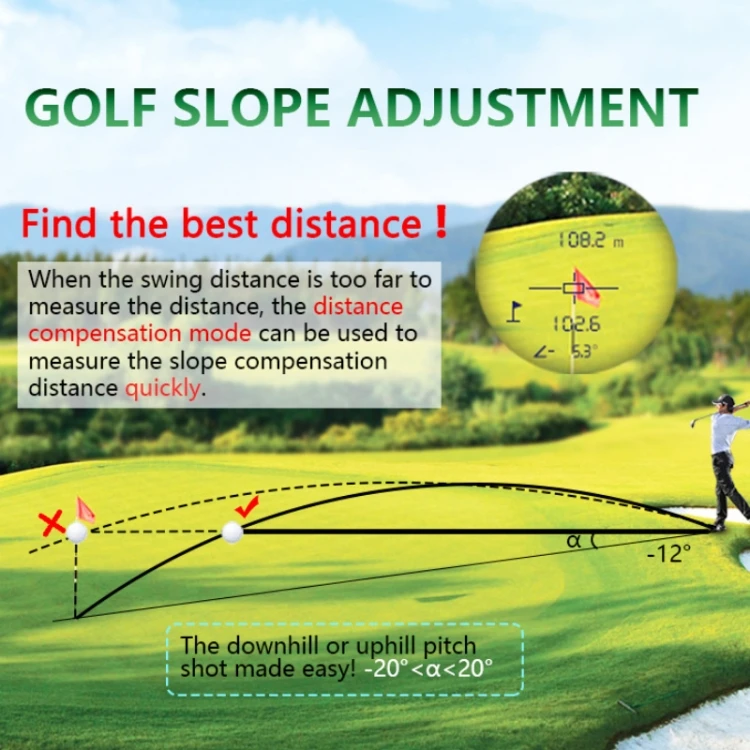 ARTBULL Professional High Quality Touch Screen Golf Speed Measurement Laser Rangefinder