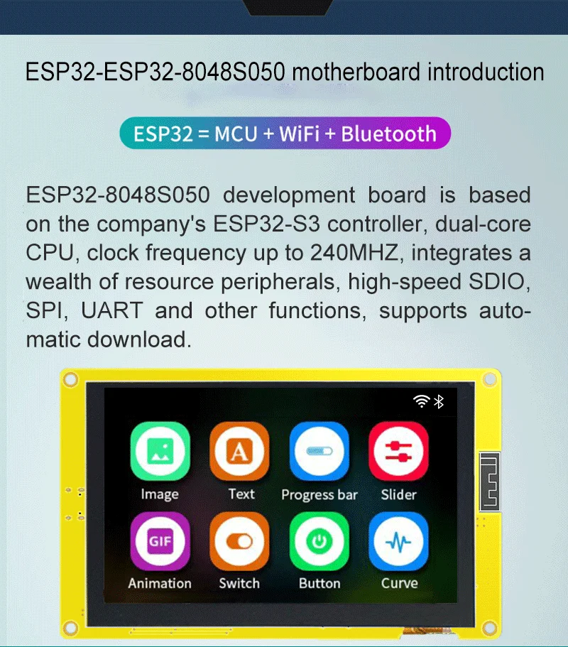 ESP32-S3 Smart Display HMI 5 Inch IPS TFT Module for Arduino