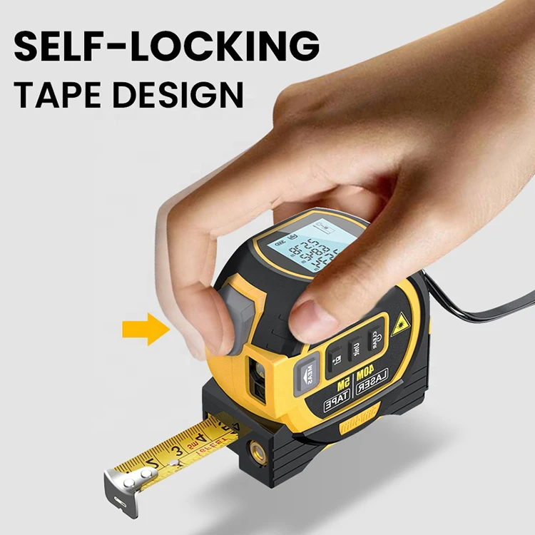 3 in 1 Digital Distance Range Laser Measure Tape