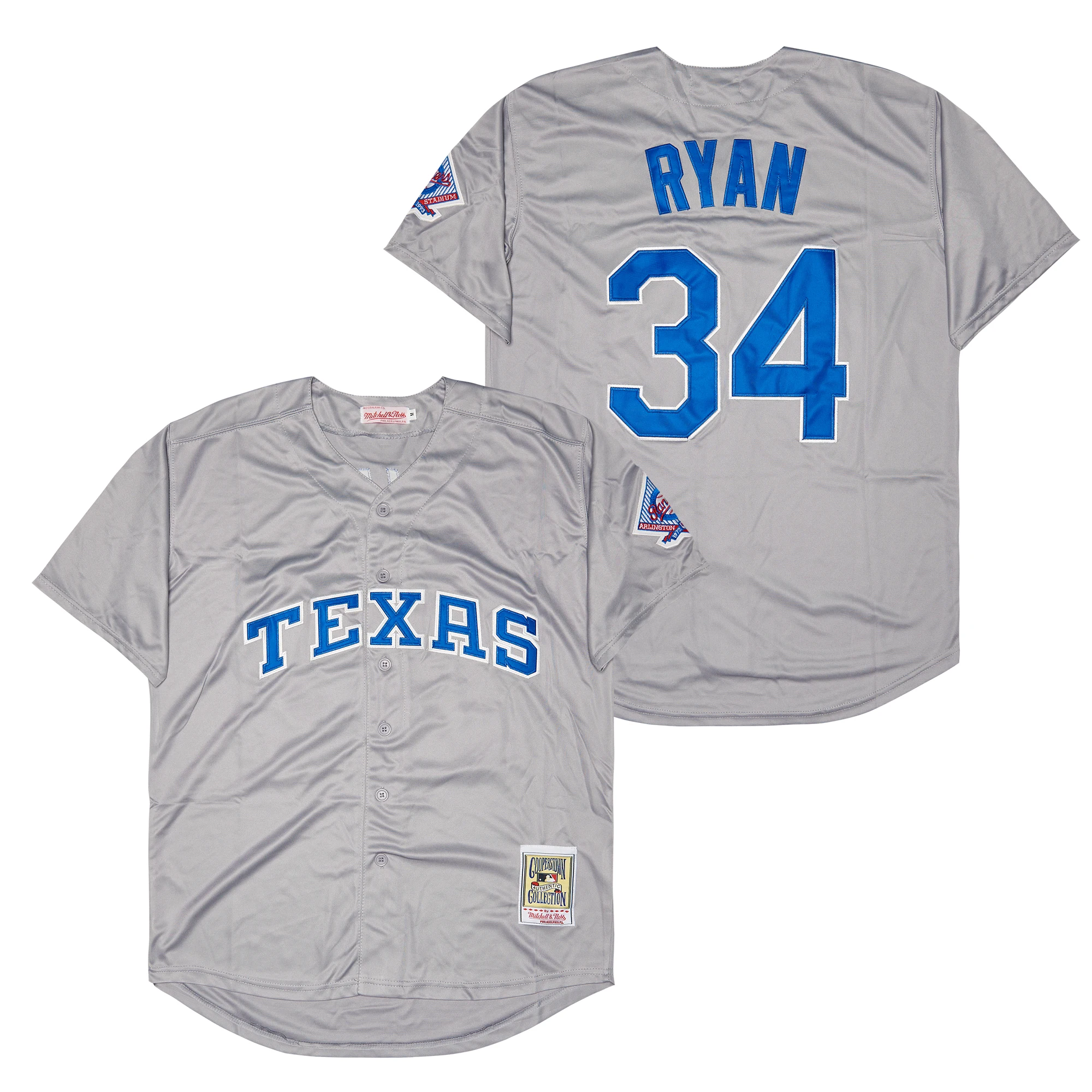 Source Texas Baseball Jersey 34 Nolan Ryan 7 Ivan Rodriguez Throwback jersey  stitched on m.