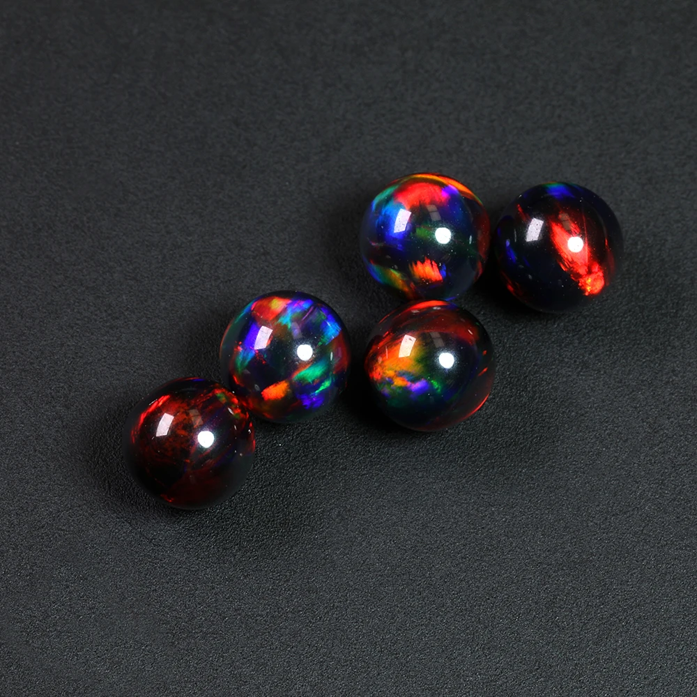 樹脂フリー合成オパール、ギャラクシーオパールビーズ、ガラス互換の
