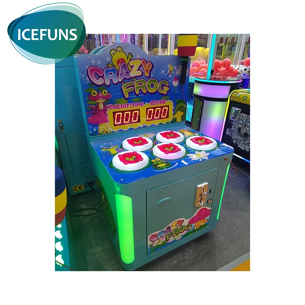 Frog Frenzy Hit Hammer Whacker - Kids Arcade Game Machine