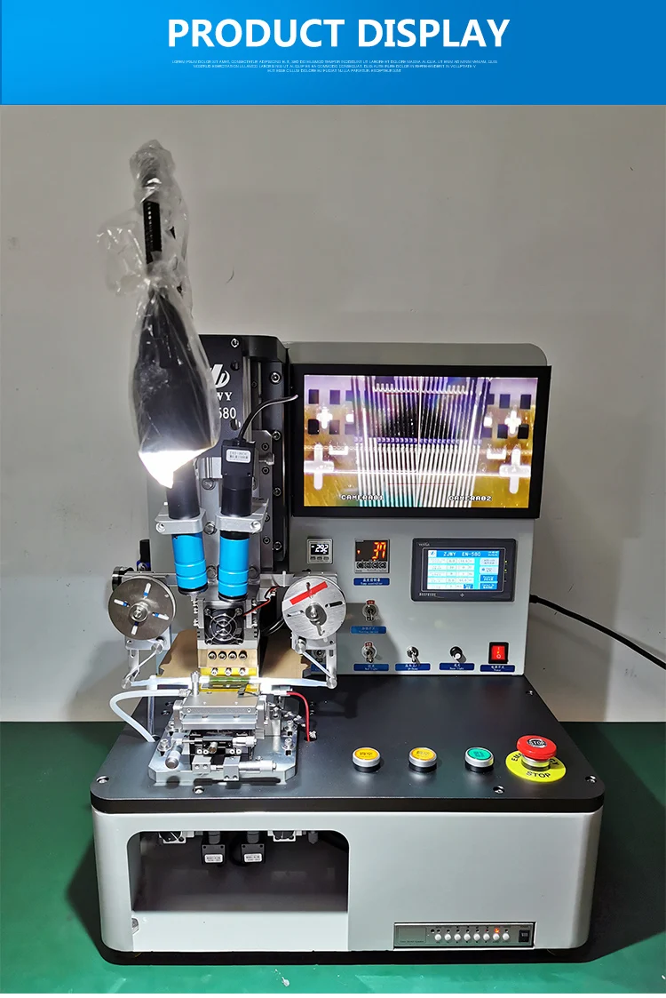 Flex Cable Bonding Machine En580 Desktop Type Constant Heating Mobile