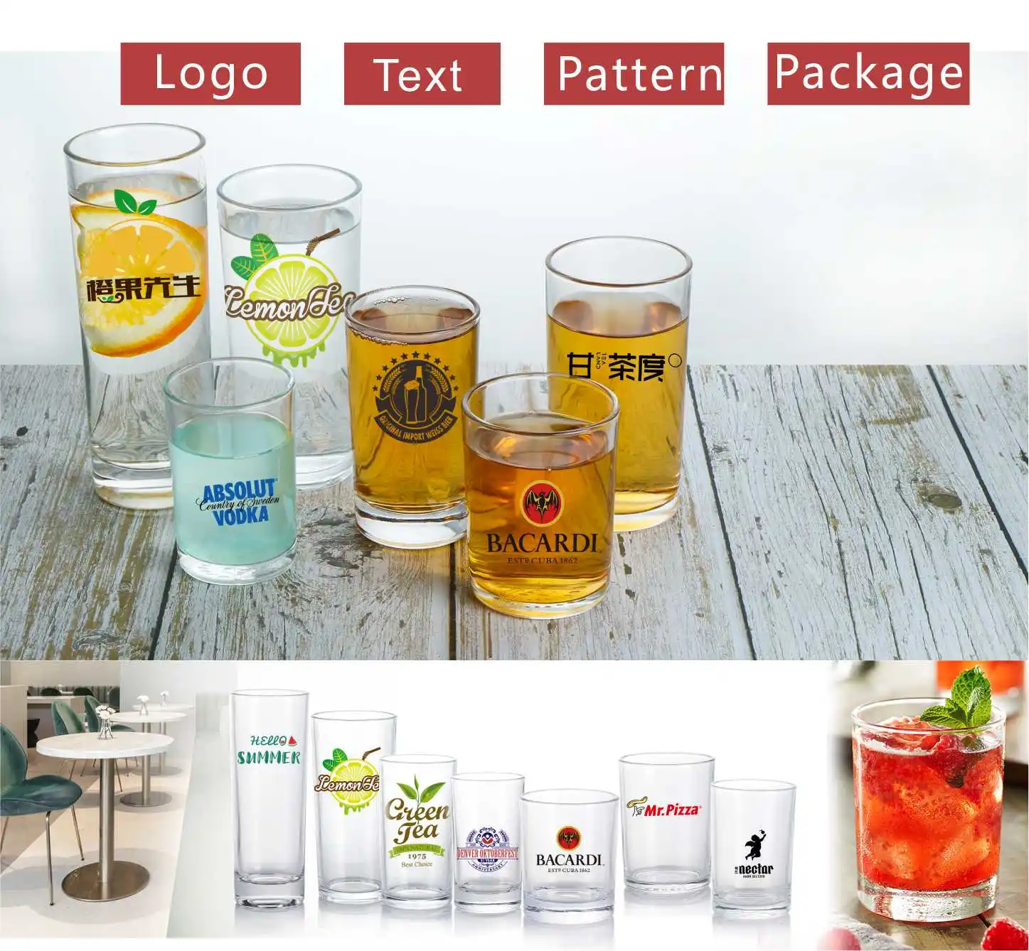 In Stock Water Drink Glass Tumbler Cup Glass Cup Drinking Glasses In