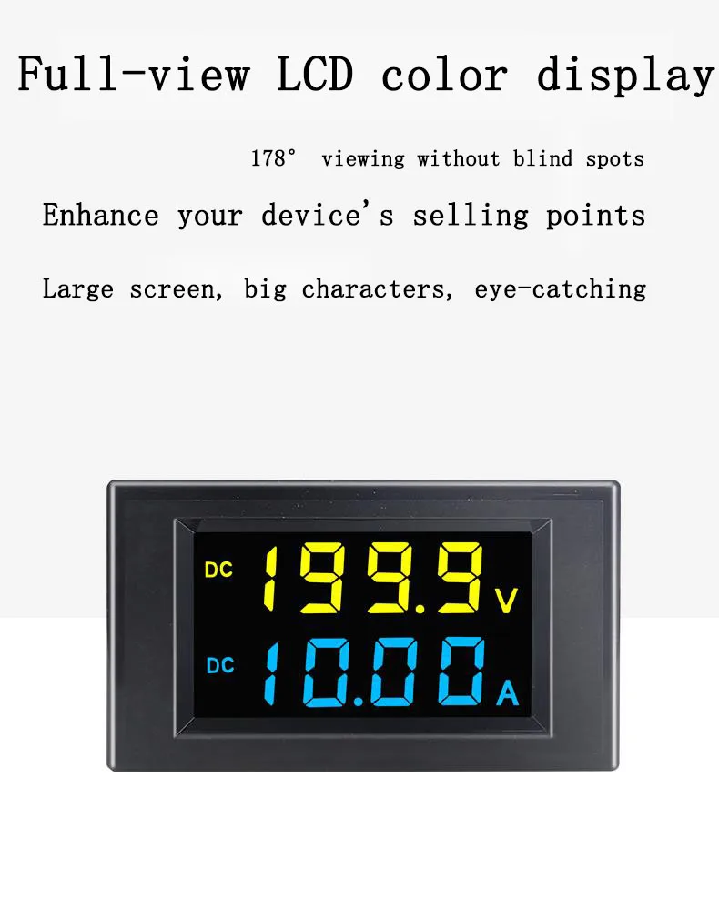 Current Metre Display D85-3051AG Dual Display DC Voltage and Current Meter