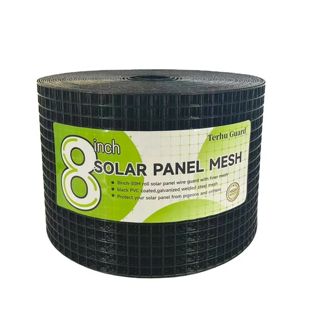 Pigeon Guards for Solar Panels - 1.0mm 8 Inch X 100ft PVC Coated Mesh for Animal Protection,Fit Industrial PV Project