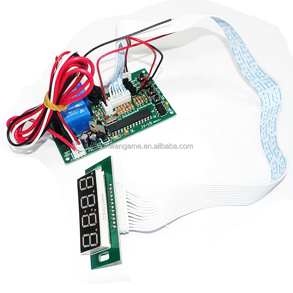 JY-15B Timer Coin Selector 12V Power Adapter Board Multi Coin Time Control Device Washing Machines Vending Arcades Arcade Games