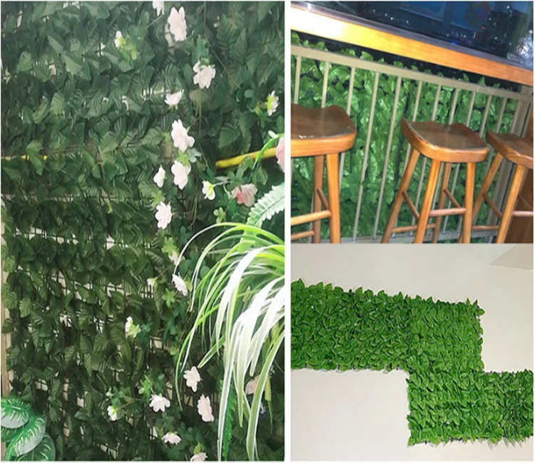 Knstliche Efeu-Hecke, Sichtschutz-Zaun, Nachbildung von Dunklen  Skartoffelblttern, Erweiterbarer Sichtschutz fr Garten und Terrasse|  Alibaba.com
