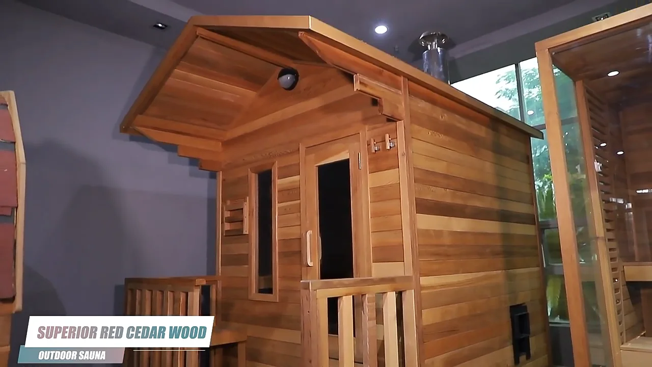 Luxury Sauna Bath Cabin Outdoor Sauna Cedar Barrel Sauna Room - Buy ...