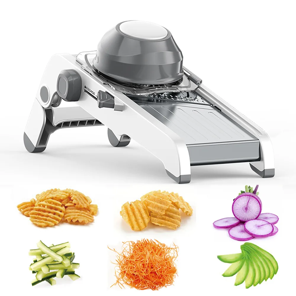 Smart Mandoline Slicer Grater Vegetable Cutter Adjustable Vegetable Chopper for Both Commercial and Home Use