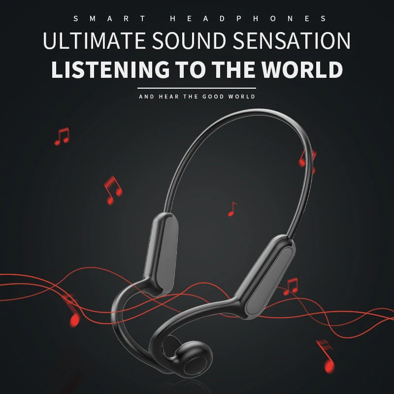 OEM B8骨伝導イヤホンワイヤレスBluetoothsヘッドフォン防水スポーツ