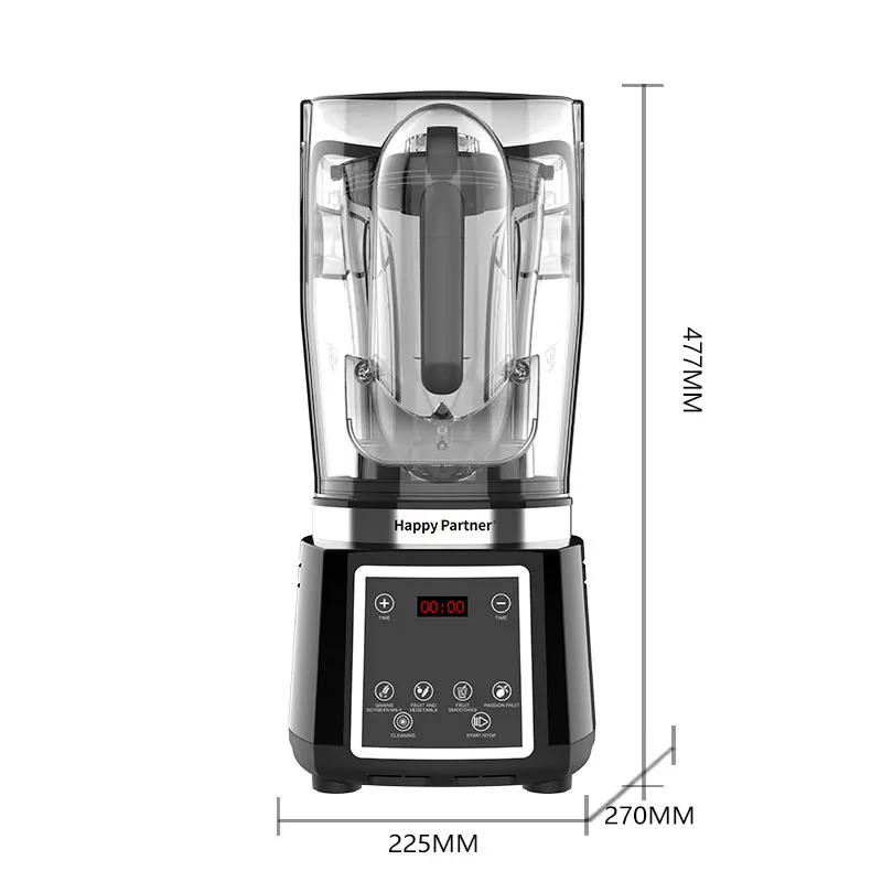 Happy Partner Soundproofing Blender Blenders and Juicers Commercial Wall-breaking Machine New Style Large Capacity Blender