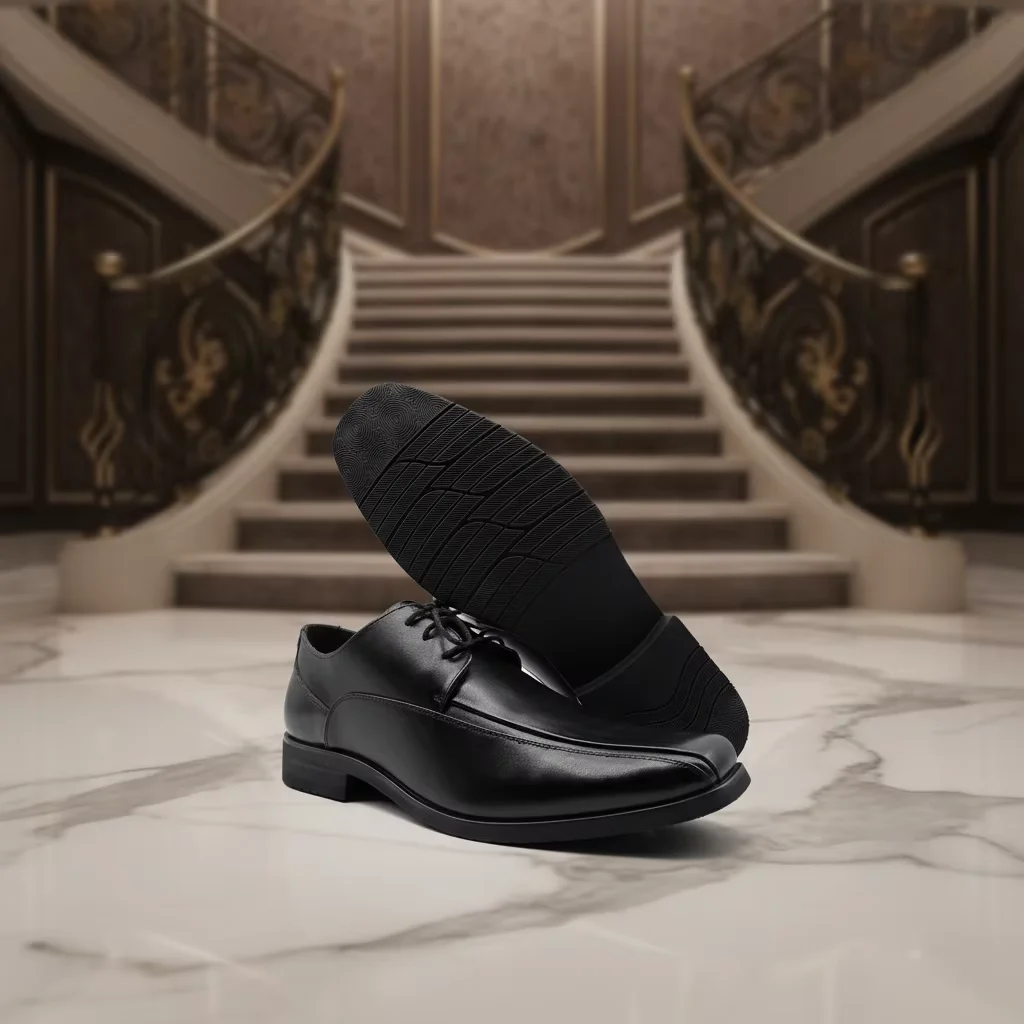 HY, Sepatu Dinas PNS dengan Desain Retro Elegan untuk Pria, Sepatu Resmi Pria untuk Rapat Bisnis, Menggabungkan Gaya dan Fungsionalitas, Model HSA138
