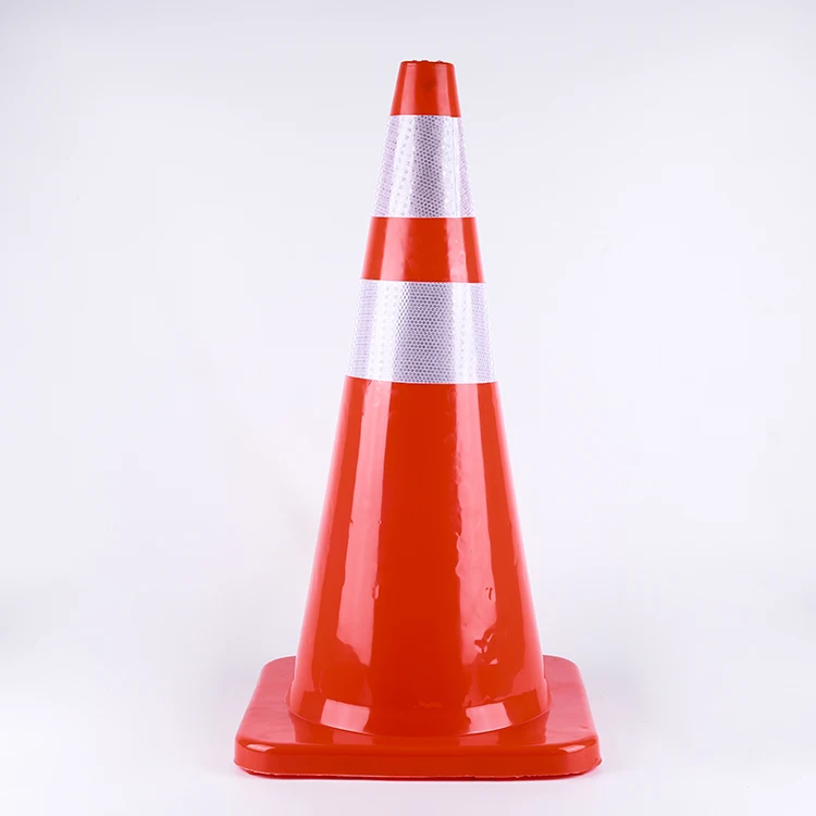 Гарантия на время 19 6 дюйма скидка прочный Небьющийся дорожный безопасности из ПВХ дорожные конусы