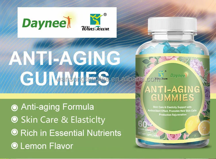 Winstown Daynee Anti Aging Gummies 3g* 60 Pcs/bottle Anti Aging Gummies Supplements Anti Aging Gummies