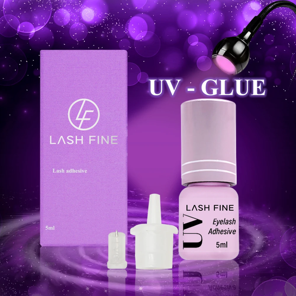 Lashfine Wholesale Microwave Uv Led Eyelash Extension Glue With Private