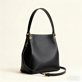 2025 Designer Genuine Leather Women's Shoulder Handbags Famous Brands with Custom Logo Zipper Closure