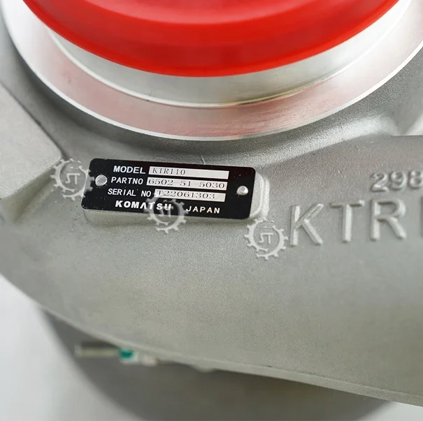 Machinery Part Turbocharger KTR110 Engine Part 6502-51-5030 for Komatsu Excavator Bulldozer Track Loader