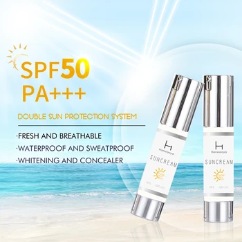 OEM ODM  Private Label SPF 50+ Outdoor Long Time Waterpoof Skin Sunblock Sun cream Body Whitening Sun cream