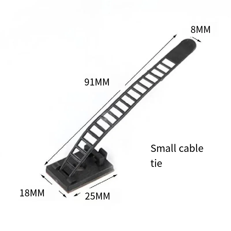 Adjustable cable tie fixing seat No punch paste type wire cable carnion cabling clamp wholesale factory