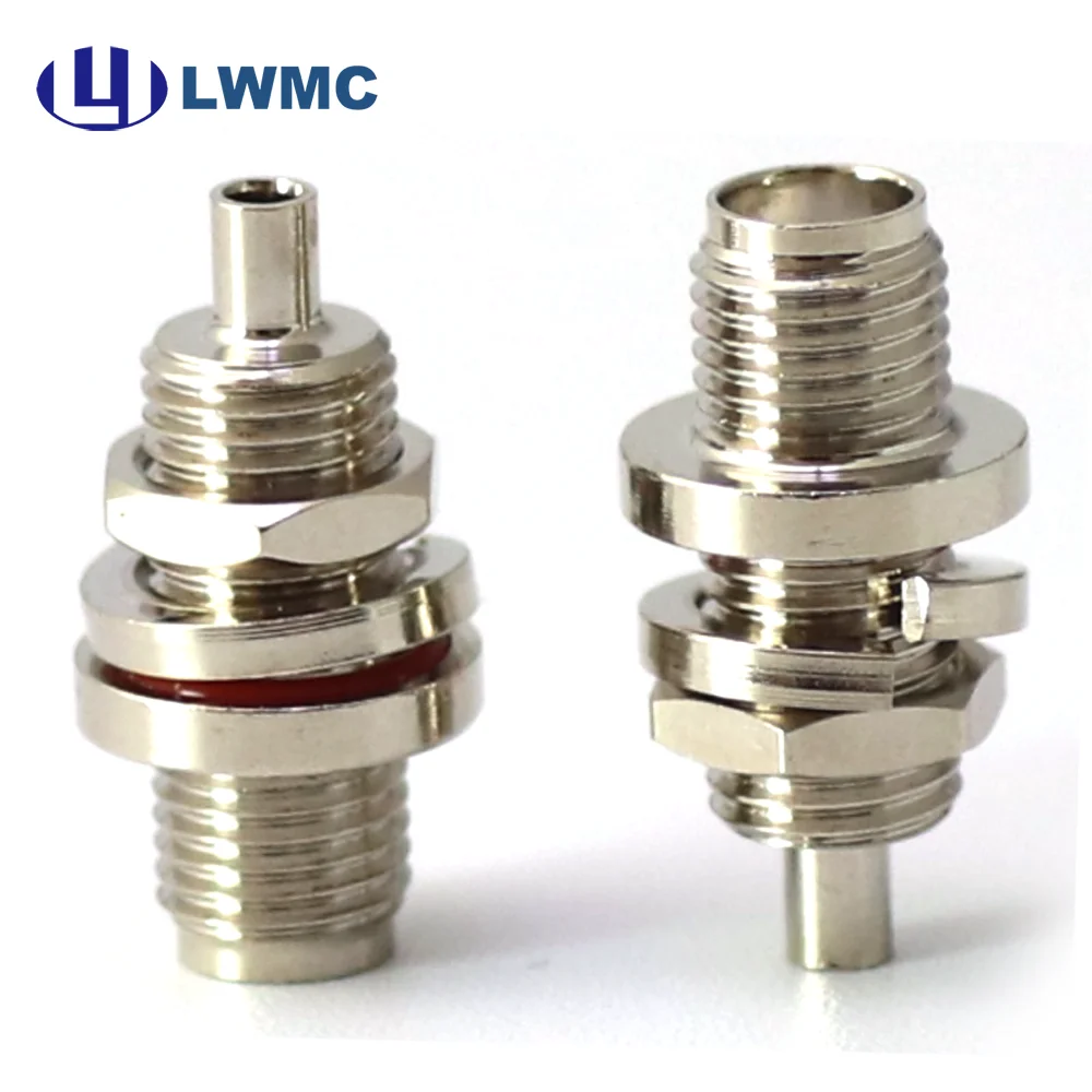 SMA Female Bulkhead Mounted Crimp for 1.37 Cable