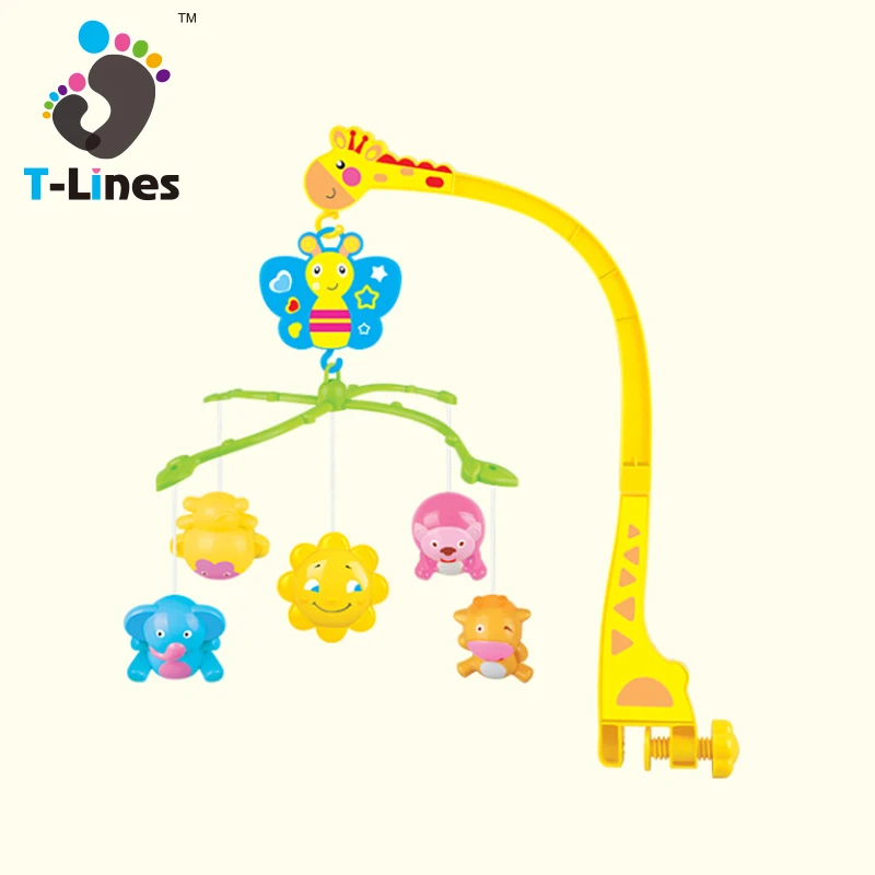 ЭК. Чистая кроватка с жирафом погремушка для новорожденных мобильные игрушки с музыкой