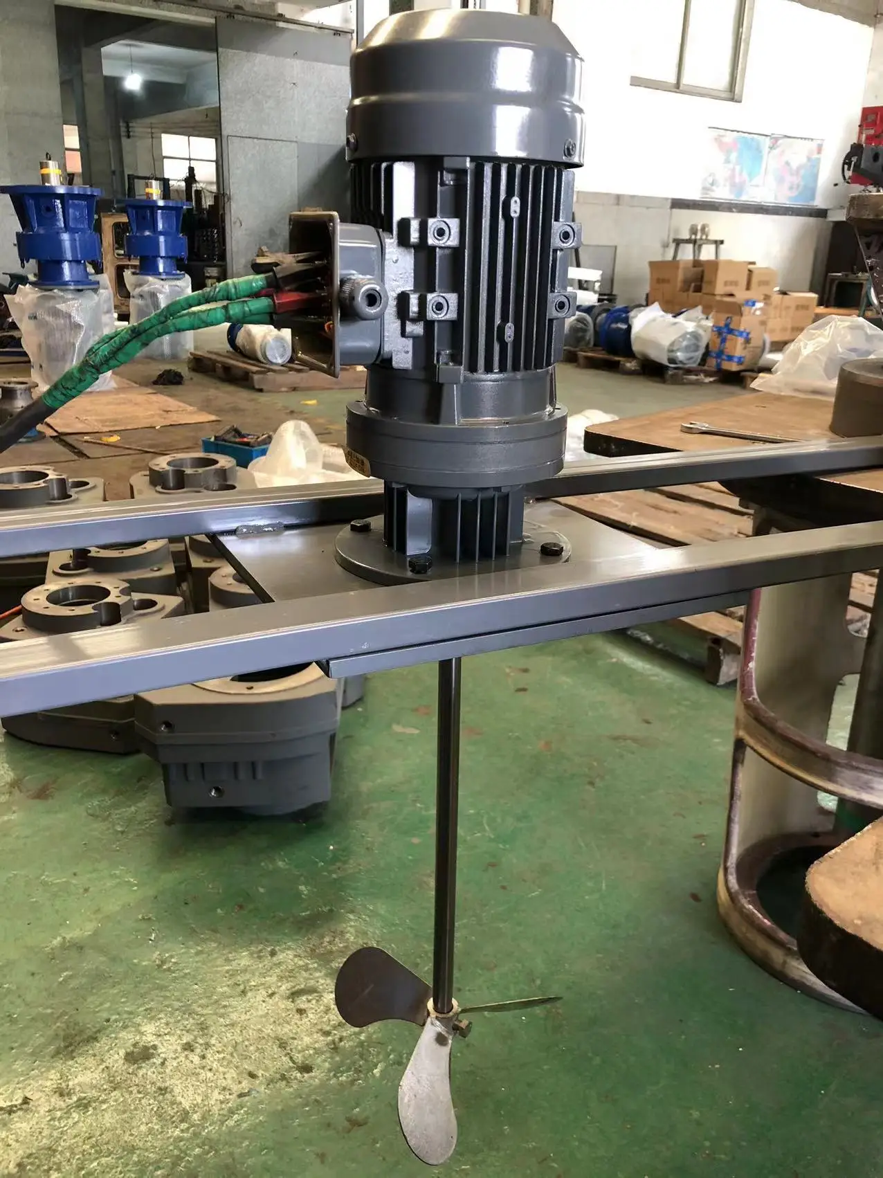 高速混合化学洗剤コンクリート電気ミキサーモーターアジテータ工業用液体システム用