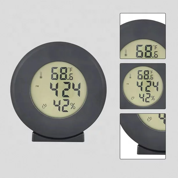 Generic 3 in 1 LCD Digital Thermometer Hygrometer Temp & Humidity Meter Alarm Clock Color White