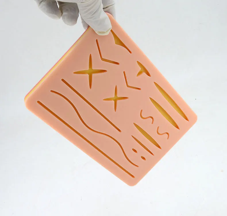 Хирургическая модель для тренировки кожи силиконовая хирургических тренировок медицинский модуль швов