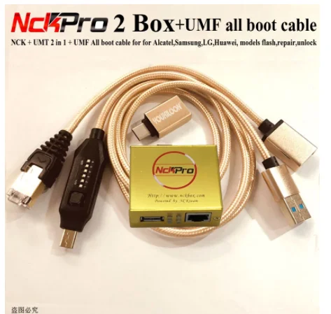 2021 Newest Original NCK Pro box NCK Pro 2 box with  UMF ALL BOOT CABLE  NCK+UMT 2 in 2 box