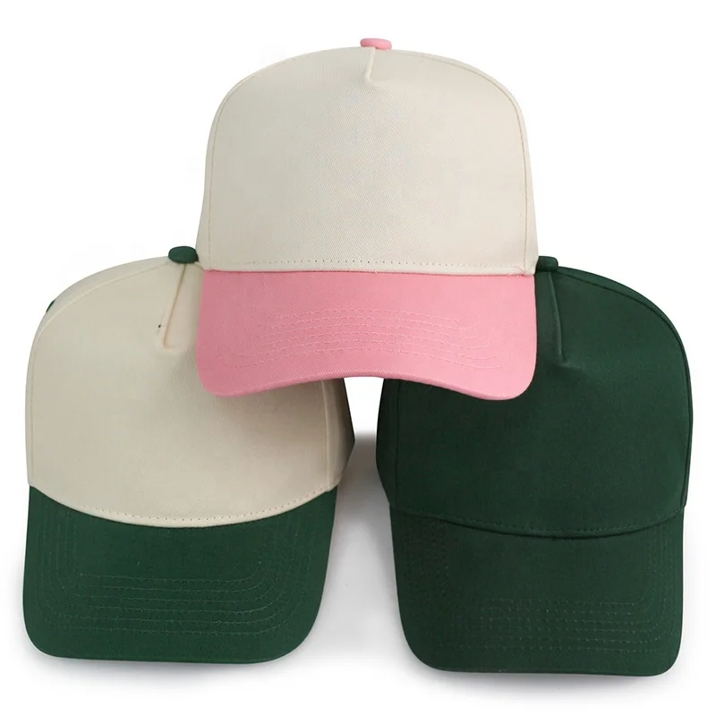 HBA54 in Stock Plain Blank Wholesale Two Tone Beige Cheetah Leopard Baseball Caps for Women Men