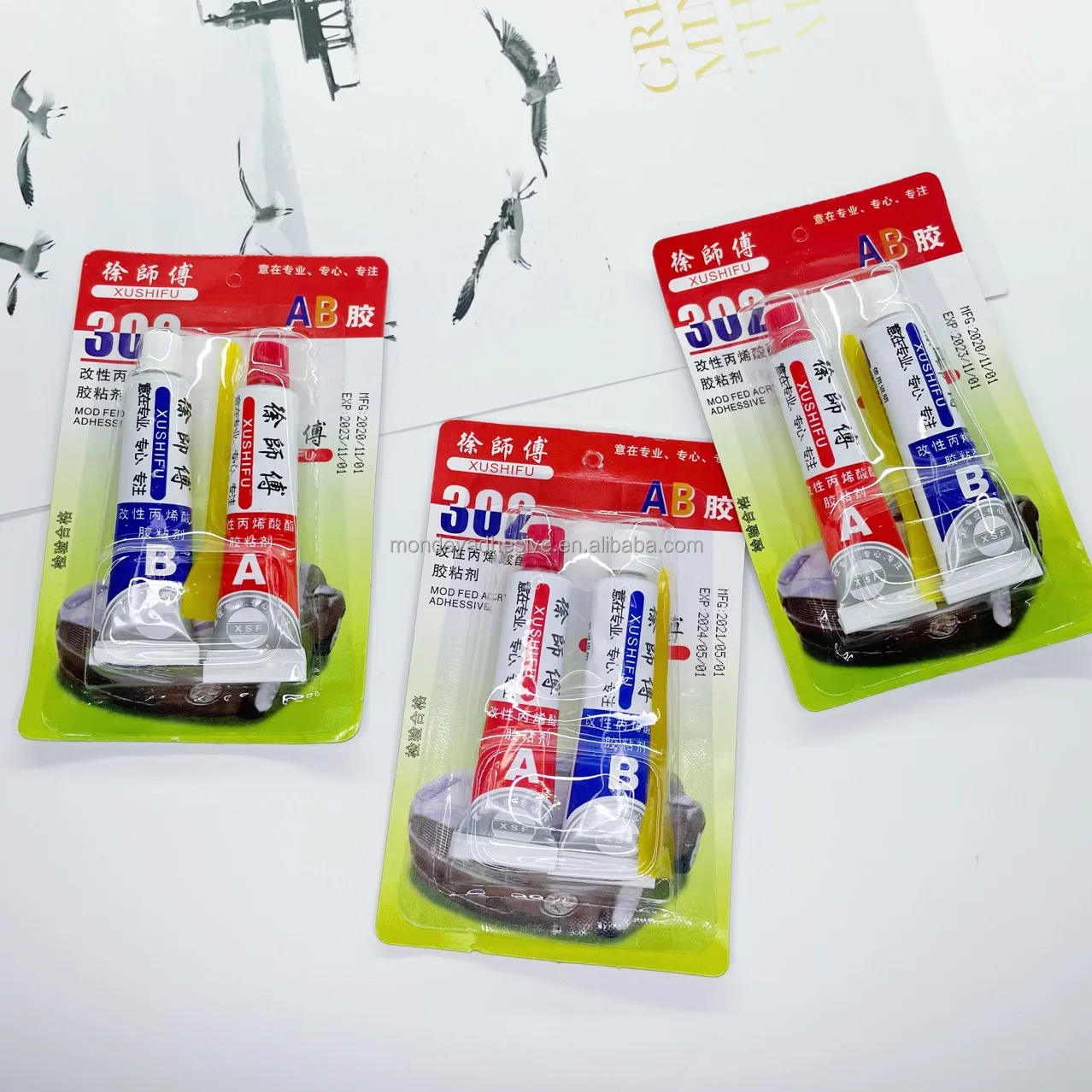 Pakistan Hot Selling Super Glue A&b Combination Xushifu 302 Epoxy Resin