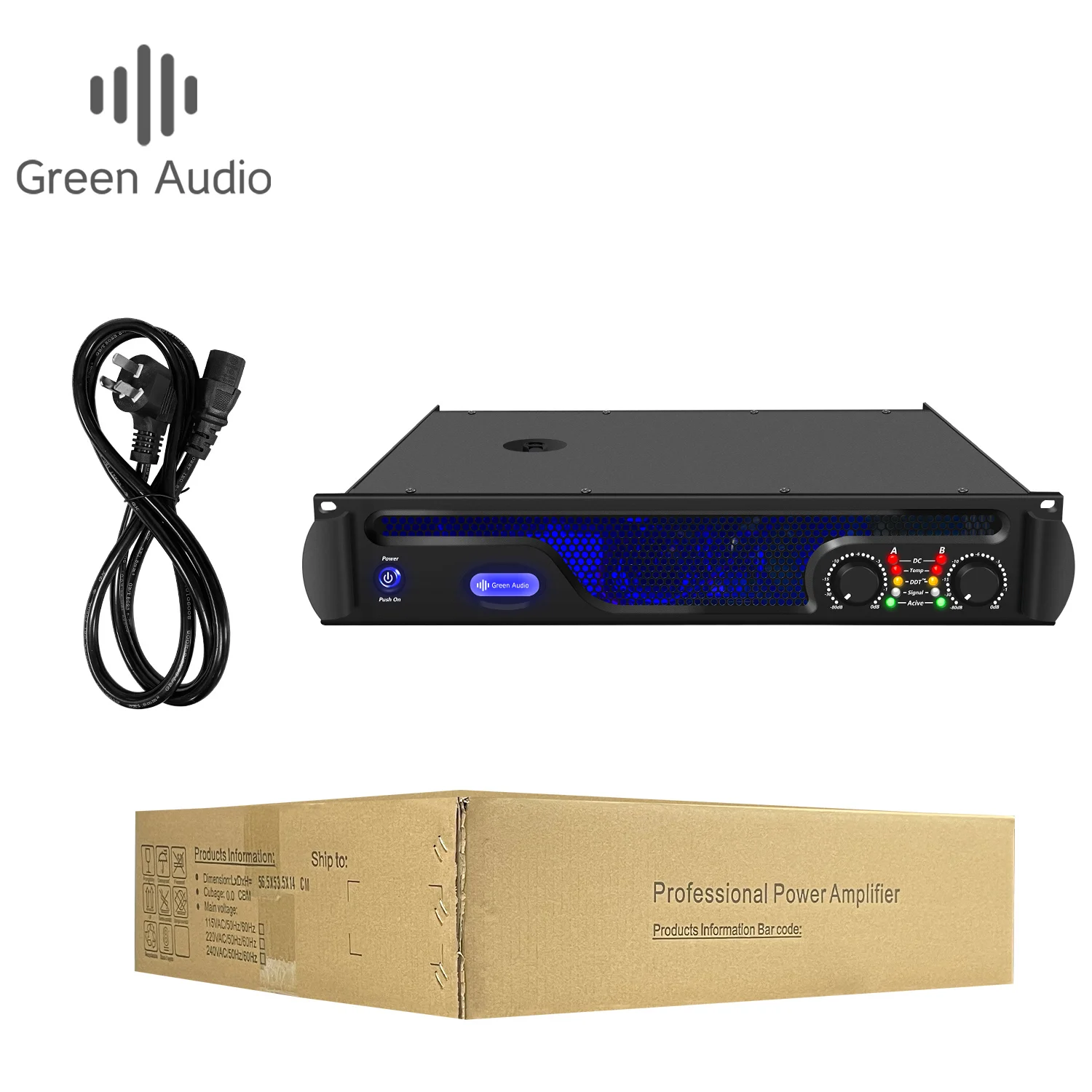 GAP-LS1000 2 Channel Digital Amplifier - 10000W Professional Mixer
