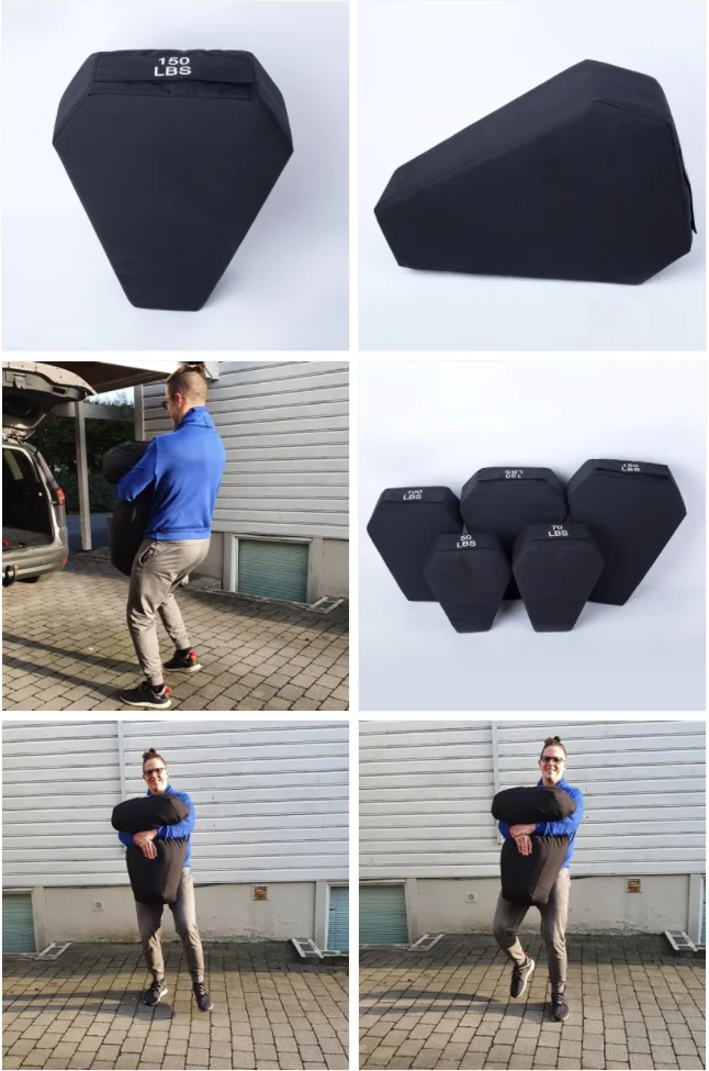 Sandbag Per Allenamento 50-250LB - Sacchetto Di Sabbia Regolabile Per Fitness, Boxe E Functional Training - Foto 12