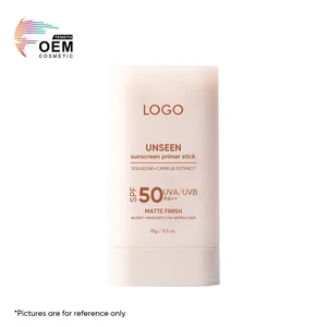 Oem Camelia Natural Matte Finish Uv Protection Lightweight Invisible Solar Stick Spf 50 Pa++ Makeup Primer Sunscreen Stick