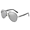 Photochromic lenses-black and silver frame