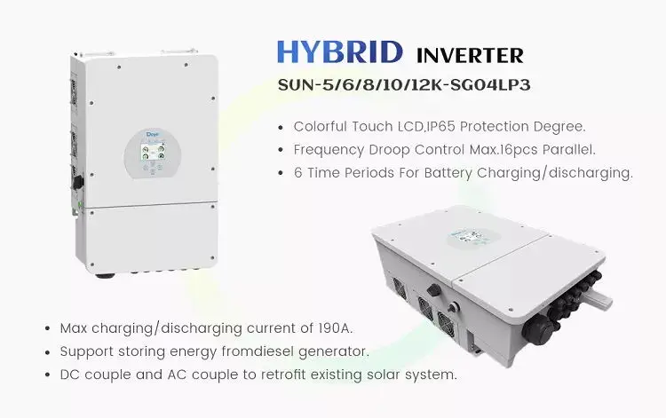 Deye Hybrid Inverter 5kw 8kw 10kw 12kw 3 Phases Deye Solar Inverter ...