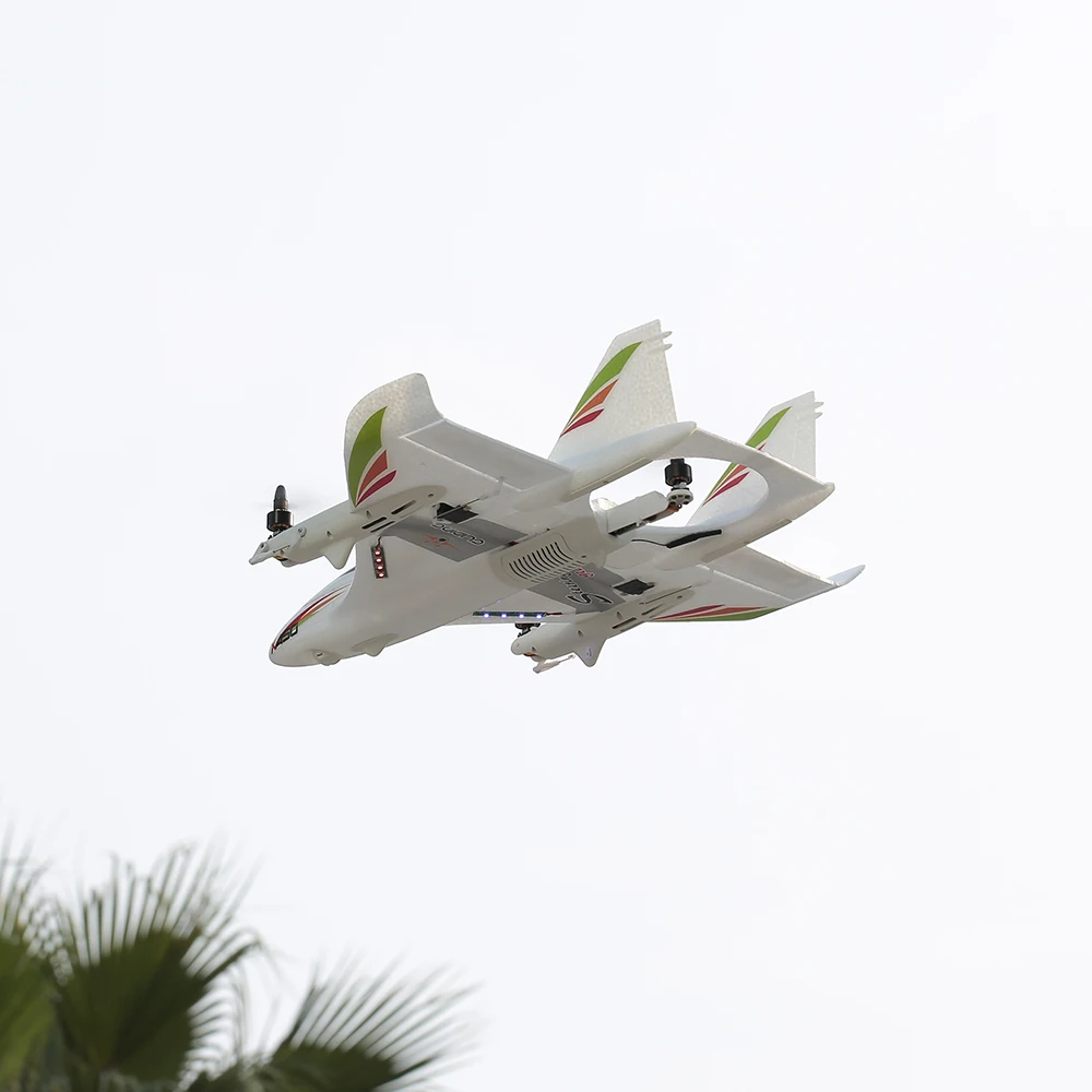 Wltoys XK X450 2.4G 6CH RC Airplane - Brushless & LED Light