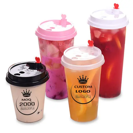 Buy Wholesale China 16oz (500ml) U-shape Bottom Clear Pp Injection Disposable  Plastic Juice Cup & Injection Cup at USD 0.01